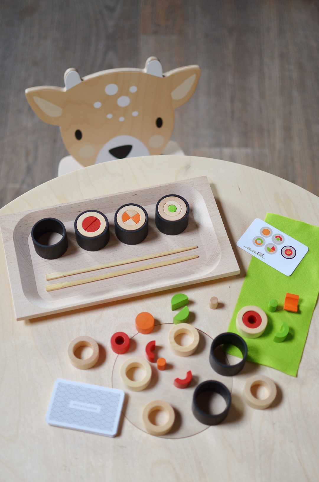 Milaniwood Makemaki gioco in legno sushi 2 giocatori