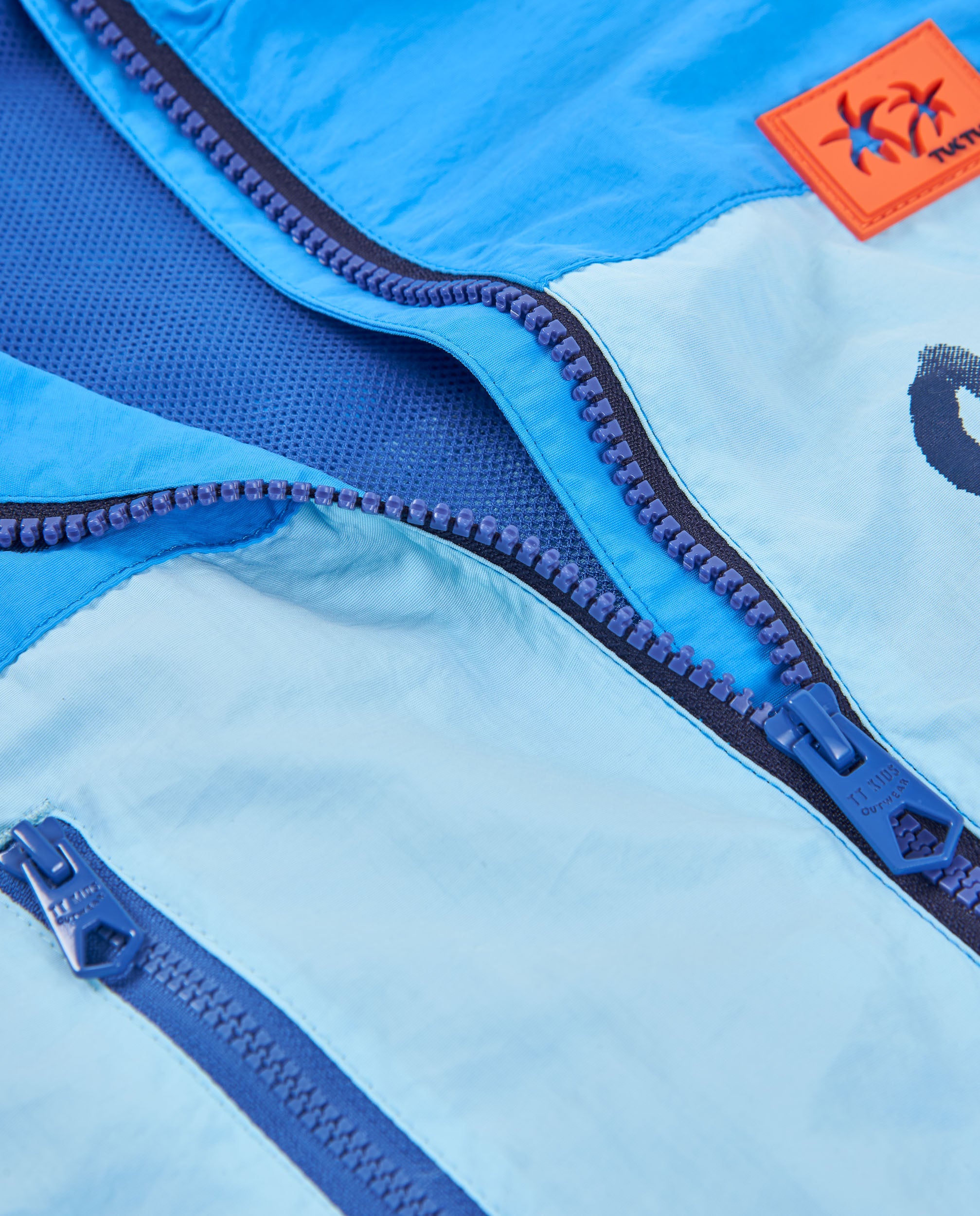Tuc Tuc giacca bimbo blu con cappuccio e tasche zip
