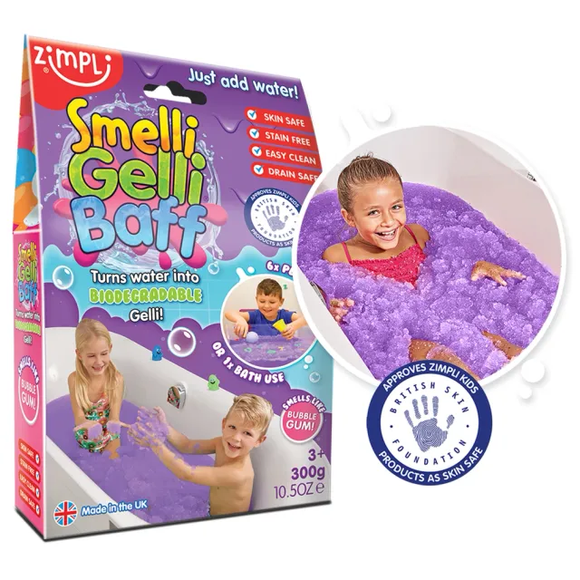 Zimpli Kids Smelli Gelli Baff gel bagno bubble gum 150 g