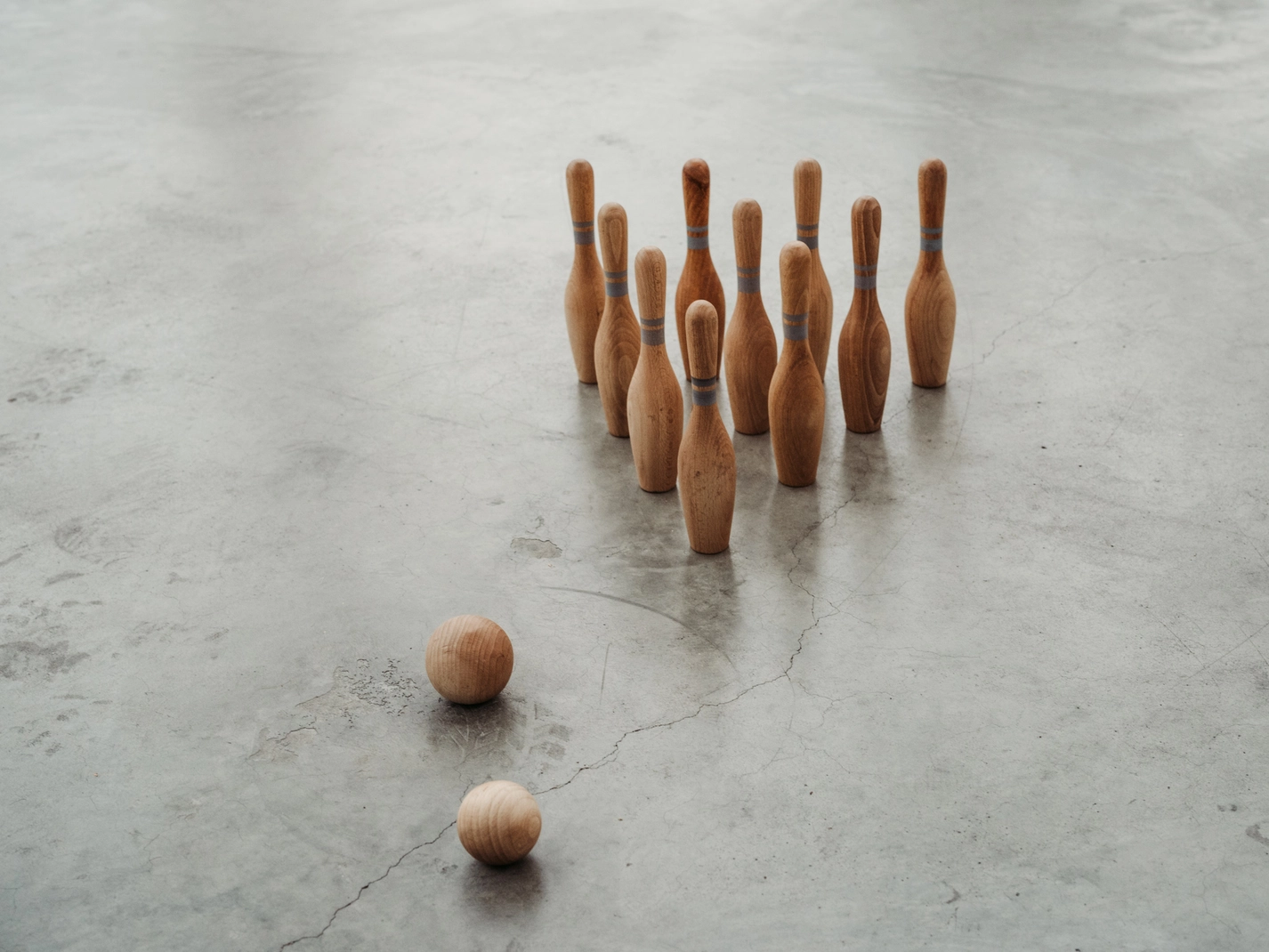 Wooden Story Bowling set gioco legno bambini