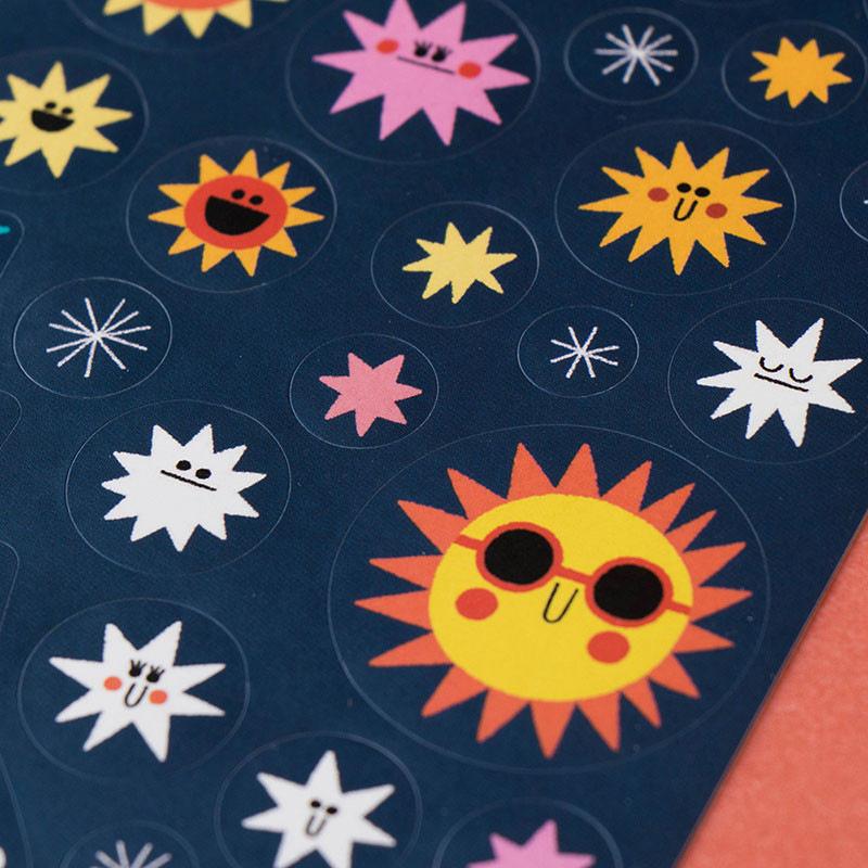 Londji Space cartella 150 sticker rimovibili