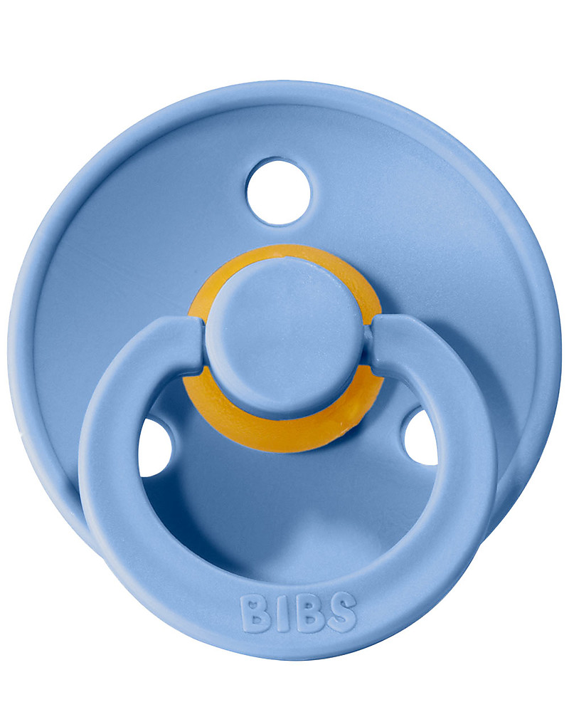 BIBS Colour ciuccio gomma naturale azzurro e blu set 2