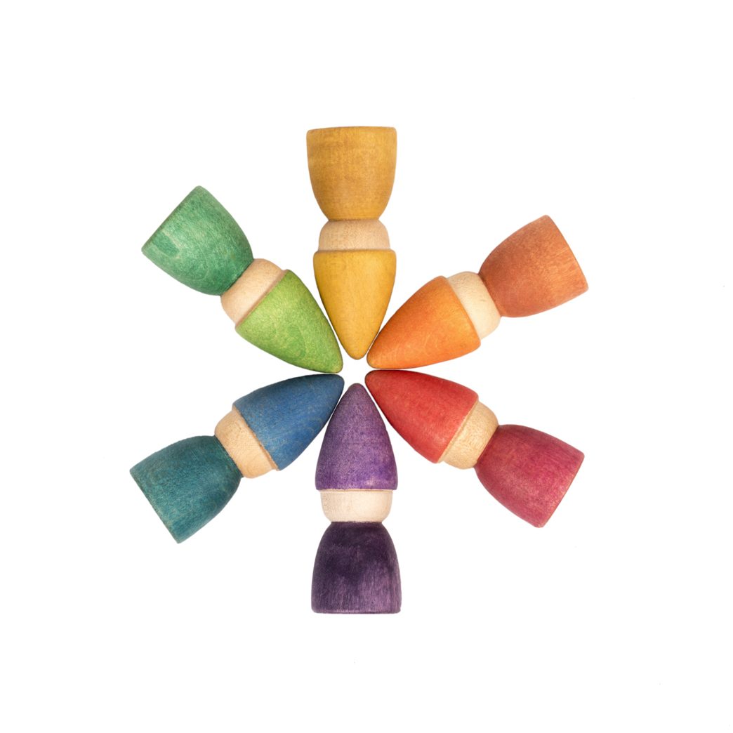 Grapat Rainbow Nin Tomten omini legno 6 pezzi