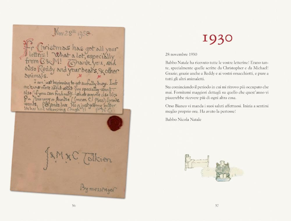 Tolkien Lettere da Babbo Natale libro bambini Bompiani 192 pagine