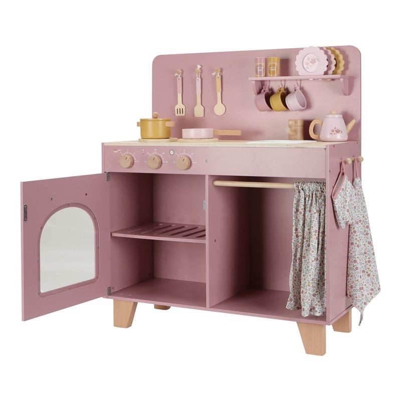 Little Dutch Cucina Rosa in Legno Giocattolo con Accessori