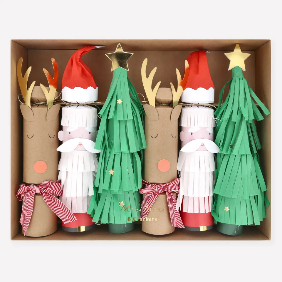Meri Meri Crackers sorpresa Natale 6 pezzi gioco