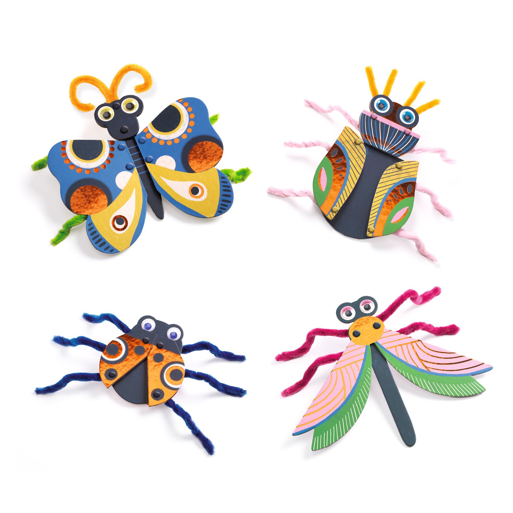 Djeco Yarn Bugs set creativo ciniglia 4 soggetti