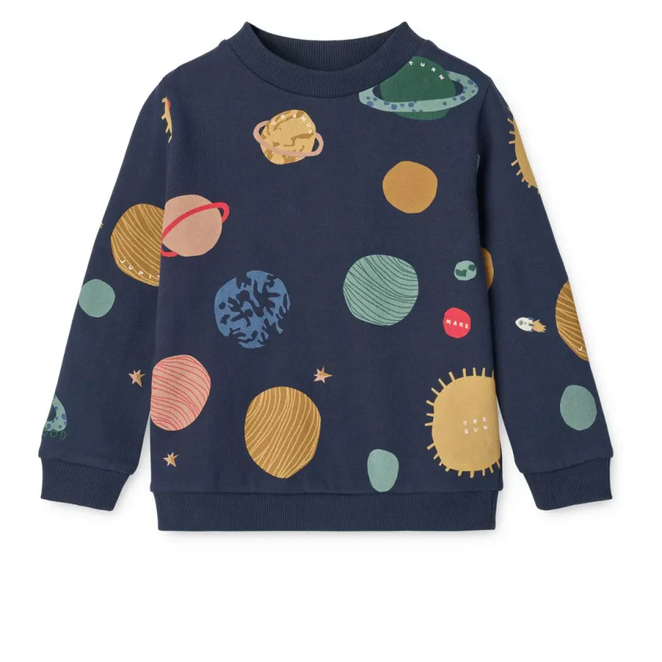 Liewood Thora Universe felpa in cotone bio