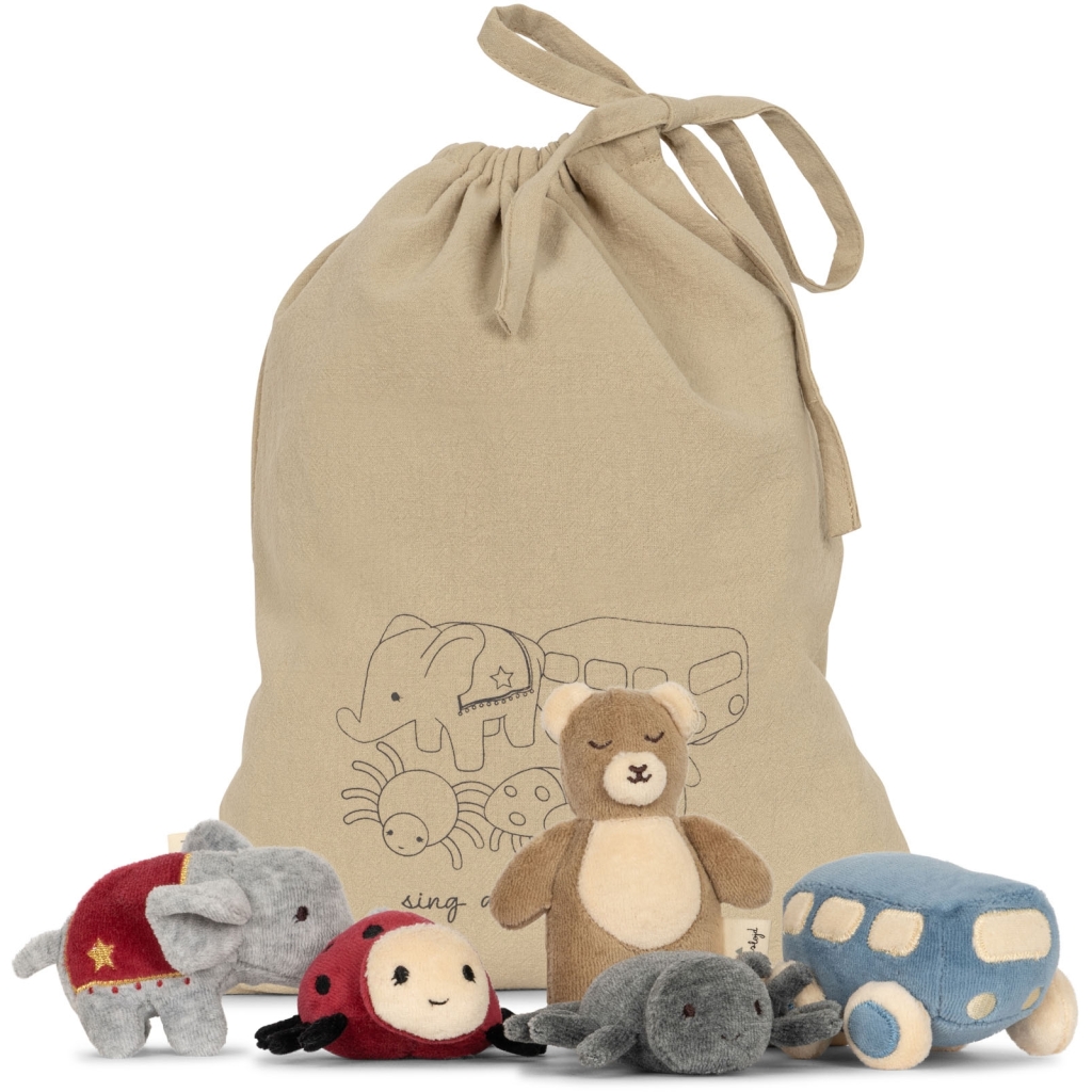Konges Sløjd Sing and Play set pupazzi lana attività neonato