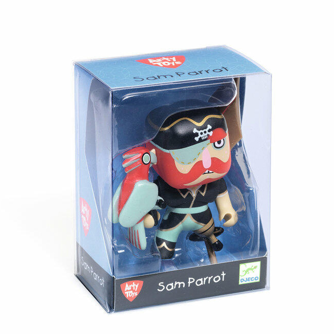 Djeco Arty Toys Sam Parrot figura vinile pirata