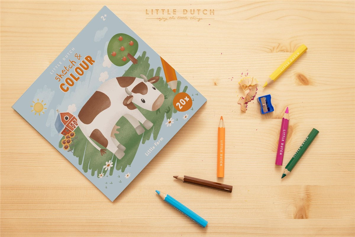 Little Dutch Little Farm libro da colorare 24 pagine fattoria