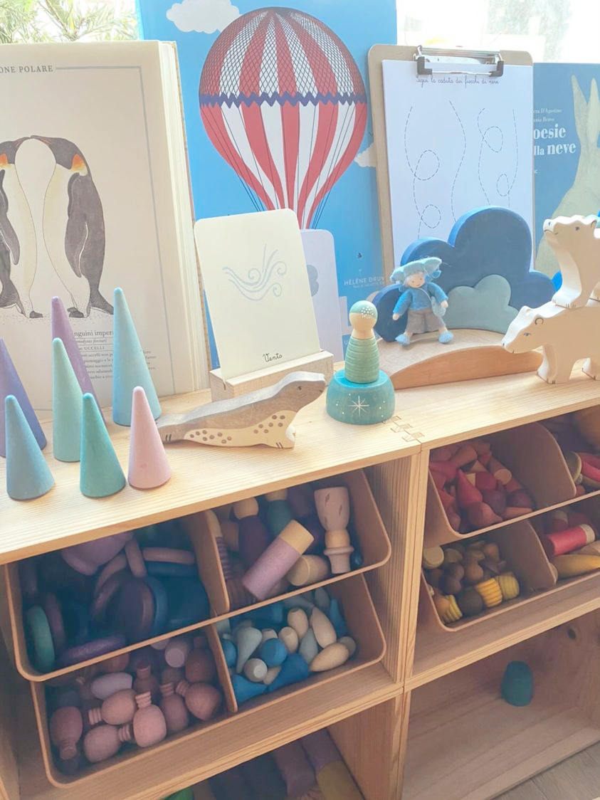 Liewood Rosemary Organizer Scrivania 2 Pezzi Whale Blue