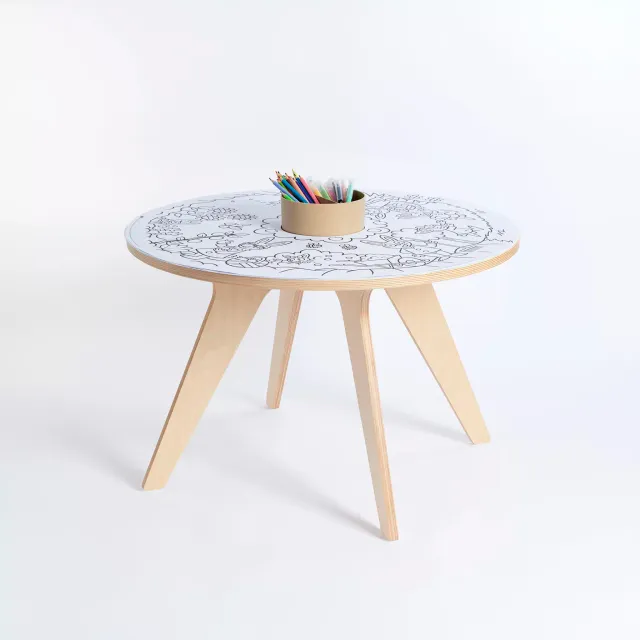 Drawin Table Home Edition tavolo disegno bambini rotondo 70 cm