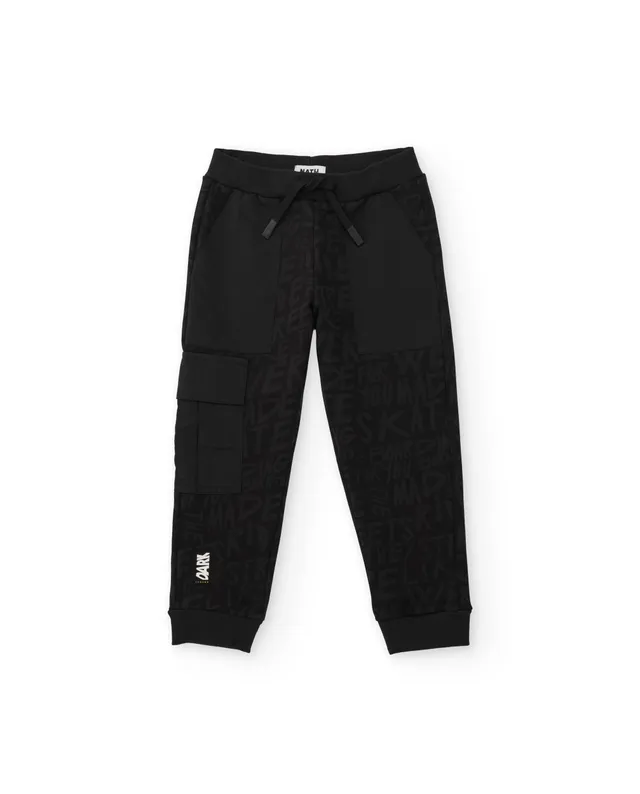 Tuc Tuc Dark Legend pantaloni bambino felpa nero cargo