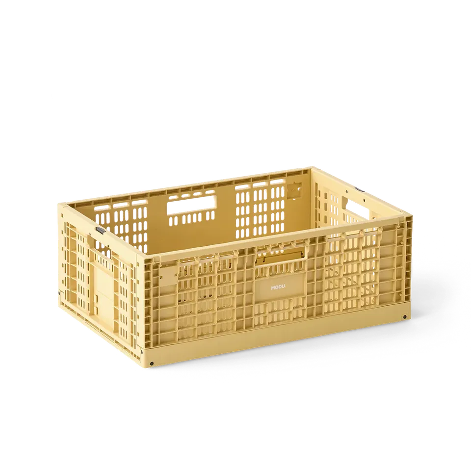 Modu Storage Crate scatola Honey Yellow 60x40 cm