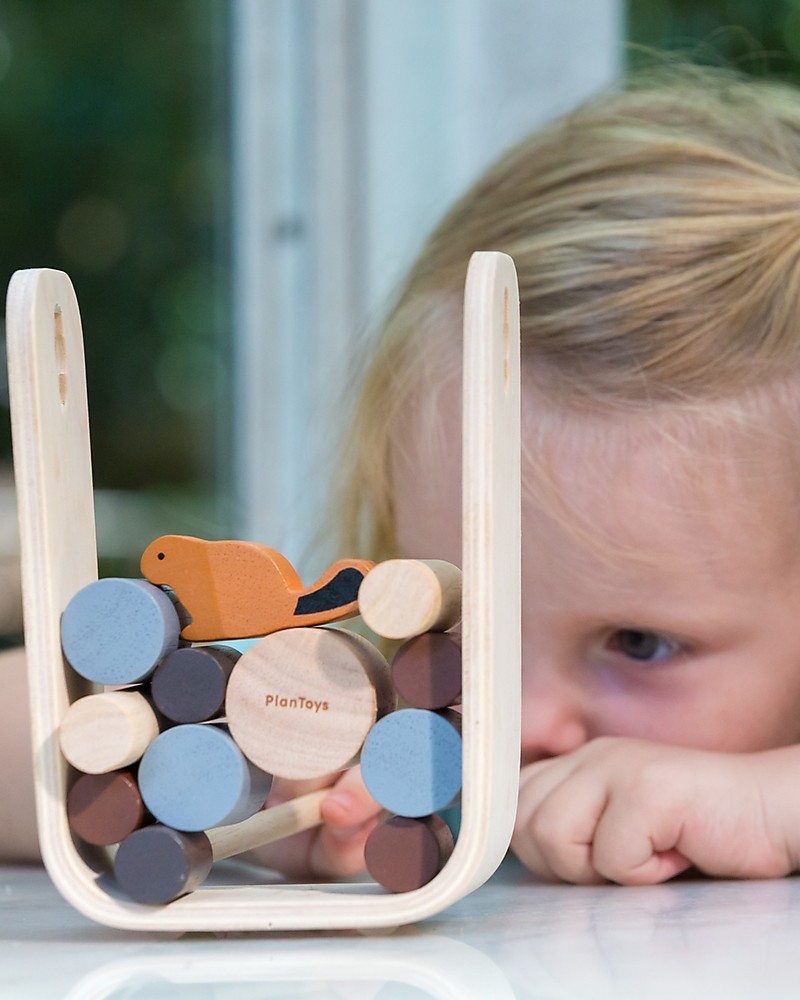 Plan Toys Timber Tumble gioco equilibrio diga castori