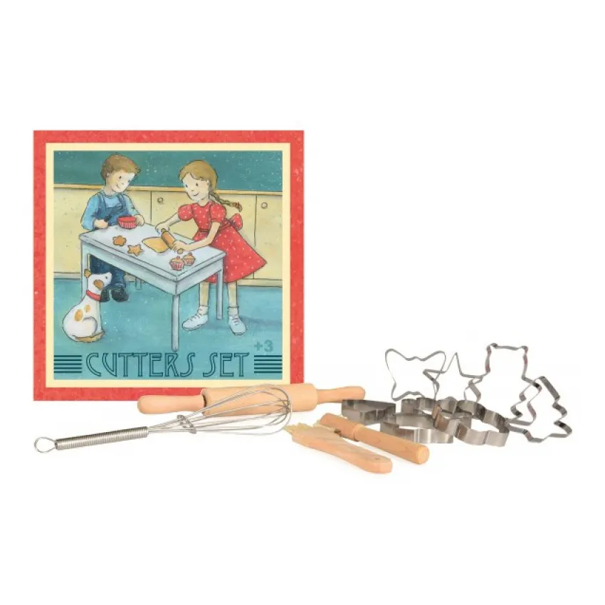 Egmont Toys Set biscotti gioco pasticciere in legno con stampini