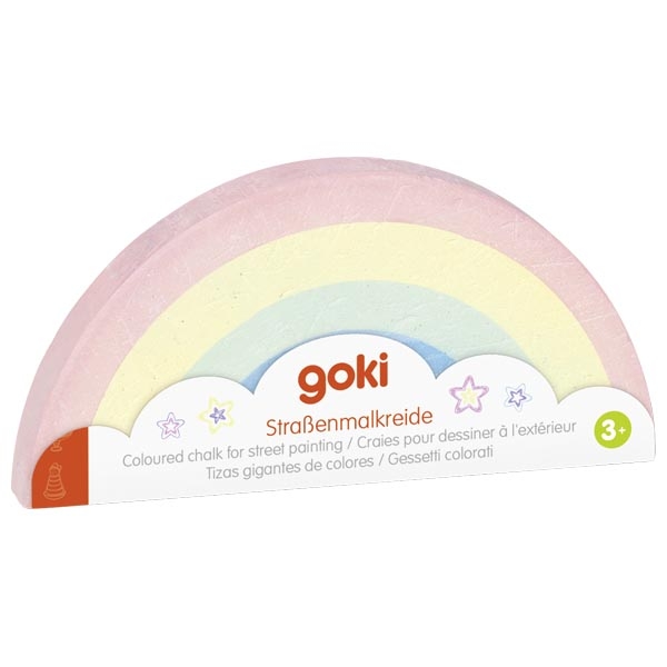 Goki Maxi gessetto arcobaleno gesso 12 cm