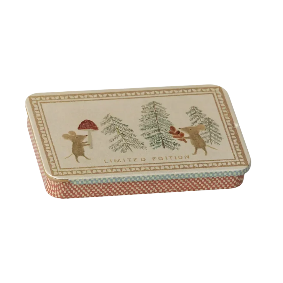 Maileg Natale scatolina metallo coperchio scorrevole