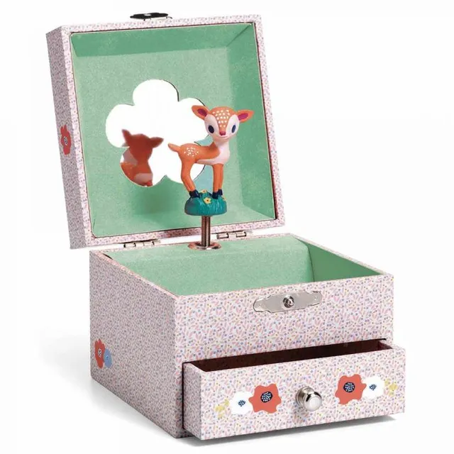 Djeco Wood Fawn scatola carillon legno Flauto Magico