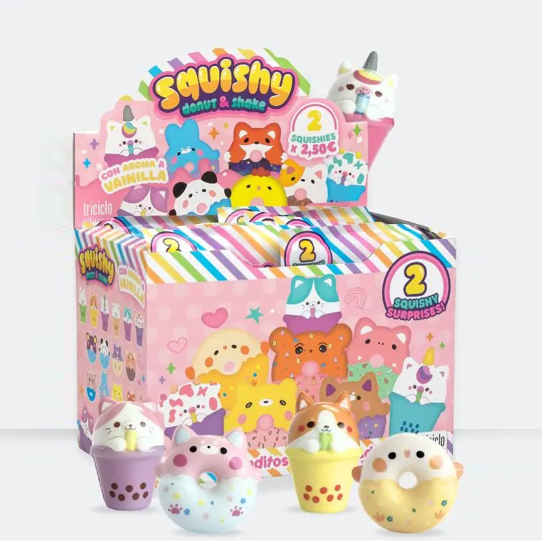 Dundun Donut & Shake squishy vaniglia bustina 2 pezzi