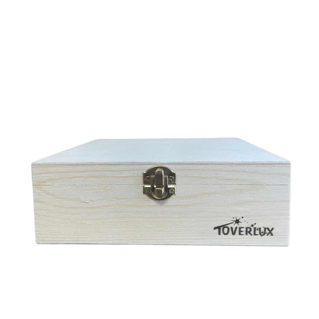 Toverlux Scatola per trasparenze scatola legno 20x20 cm