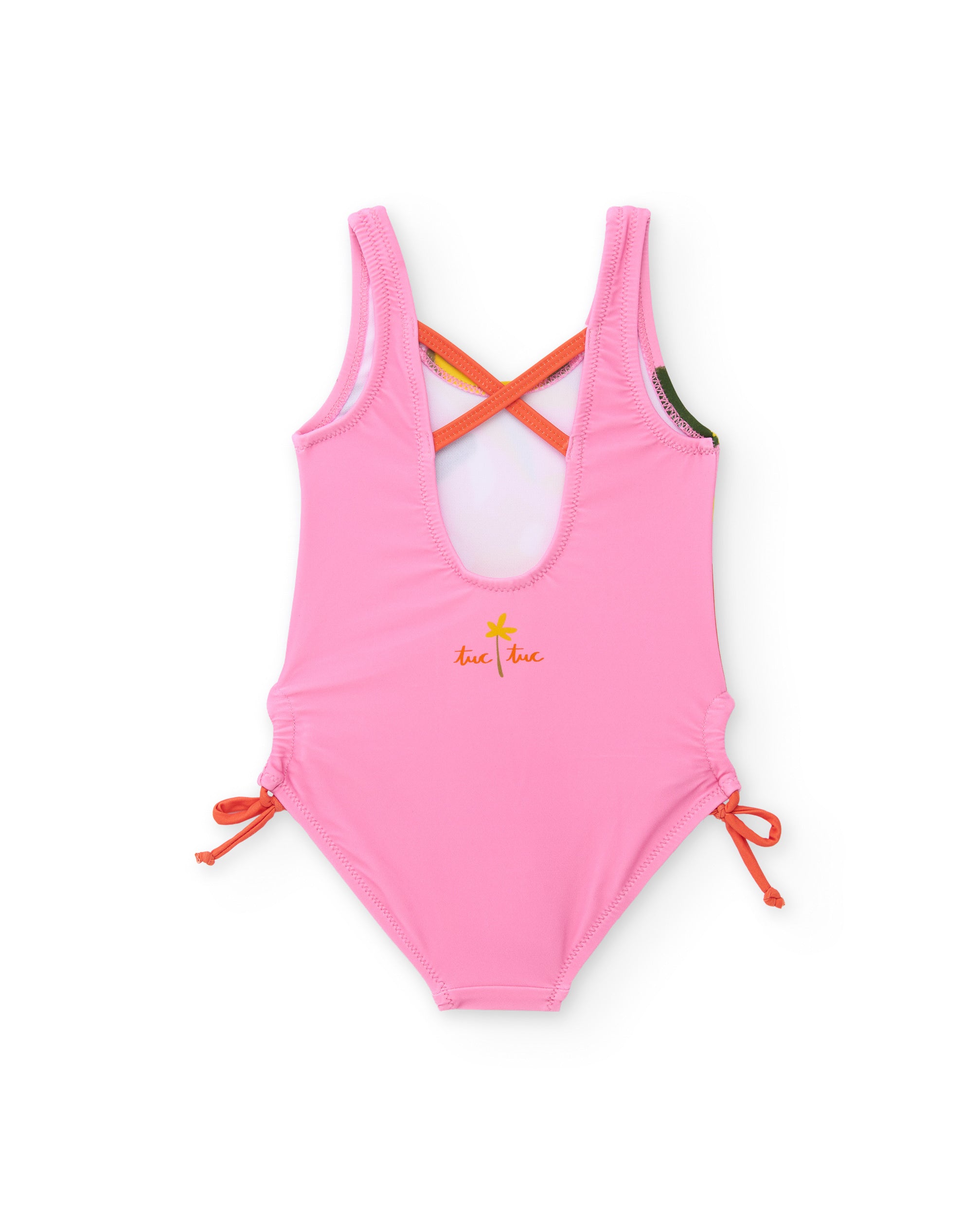 Tuc Tuc costume bambina rosa fiocchi laterali