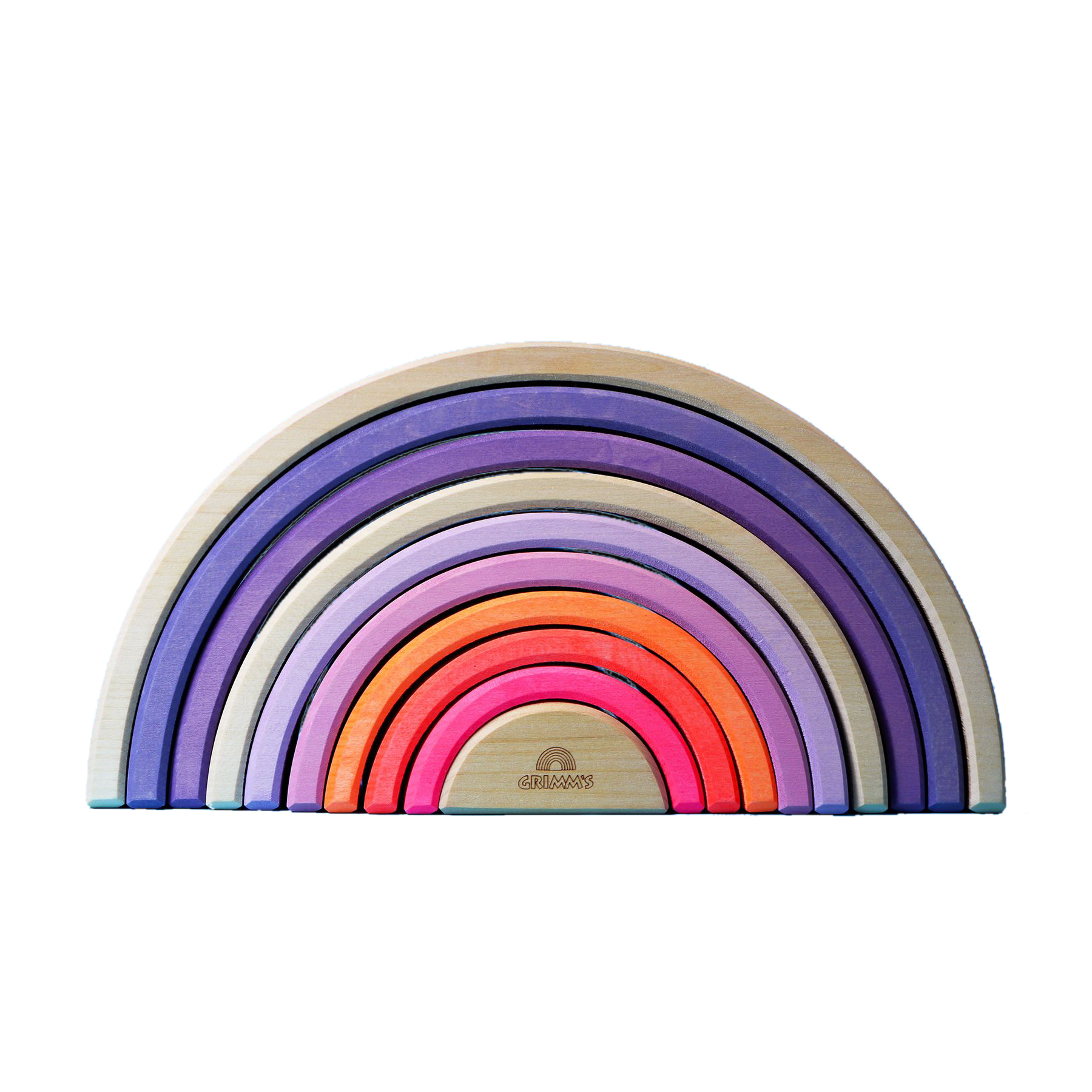 Grimm's Arcobaleno 10 Pezzi Legno Neon Pink
