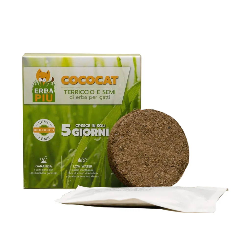Cococat Erbapiù kit coltivazione erba gatta