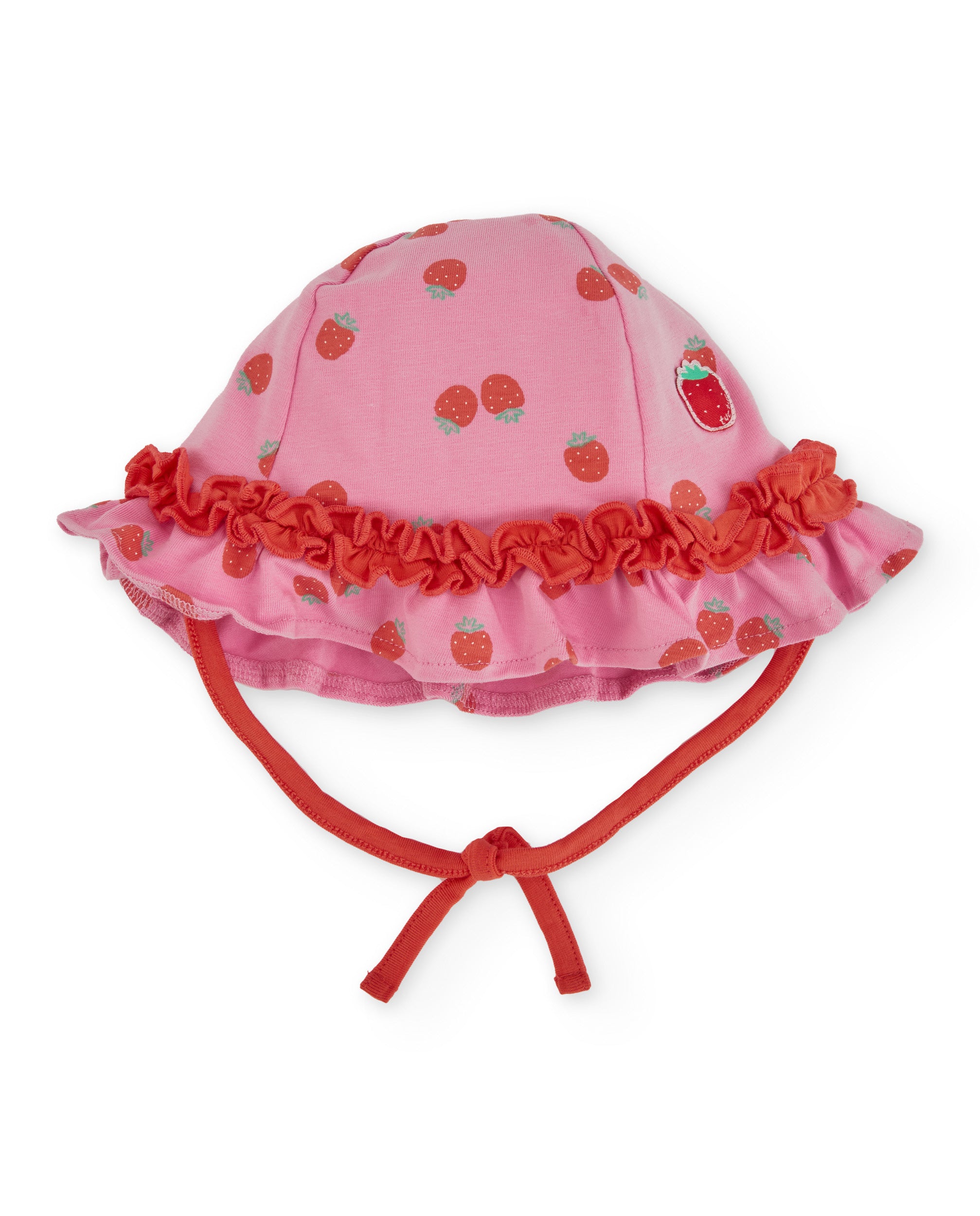 Tuc Tuc cappello neonata fragole rosa cotone