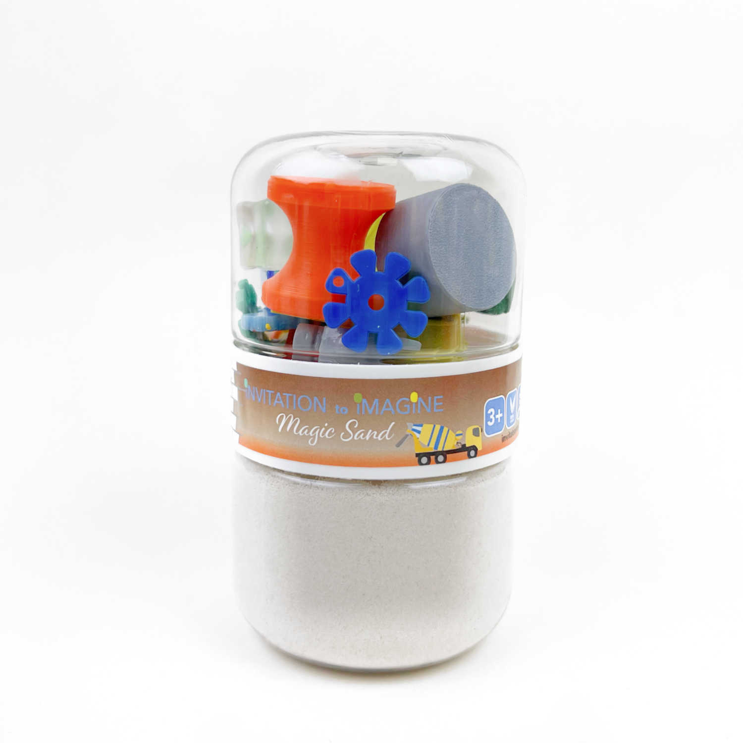 Playpot Invitation to Imagine Build It sabbia magica 230 g sensoriale