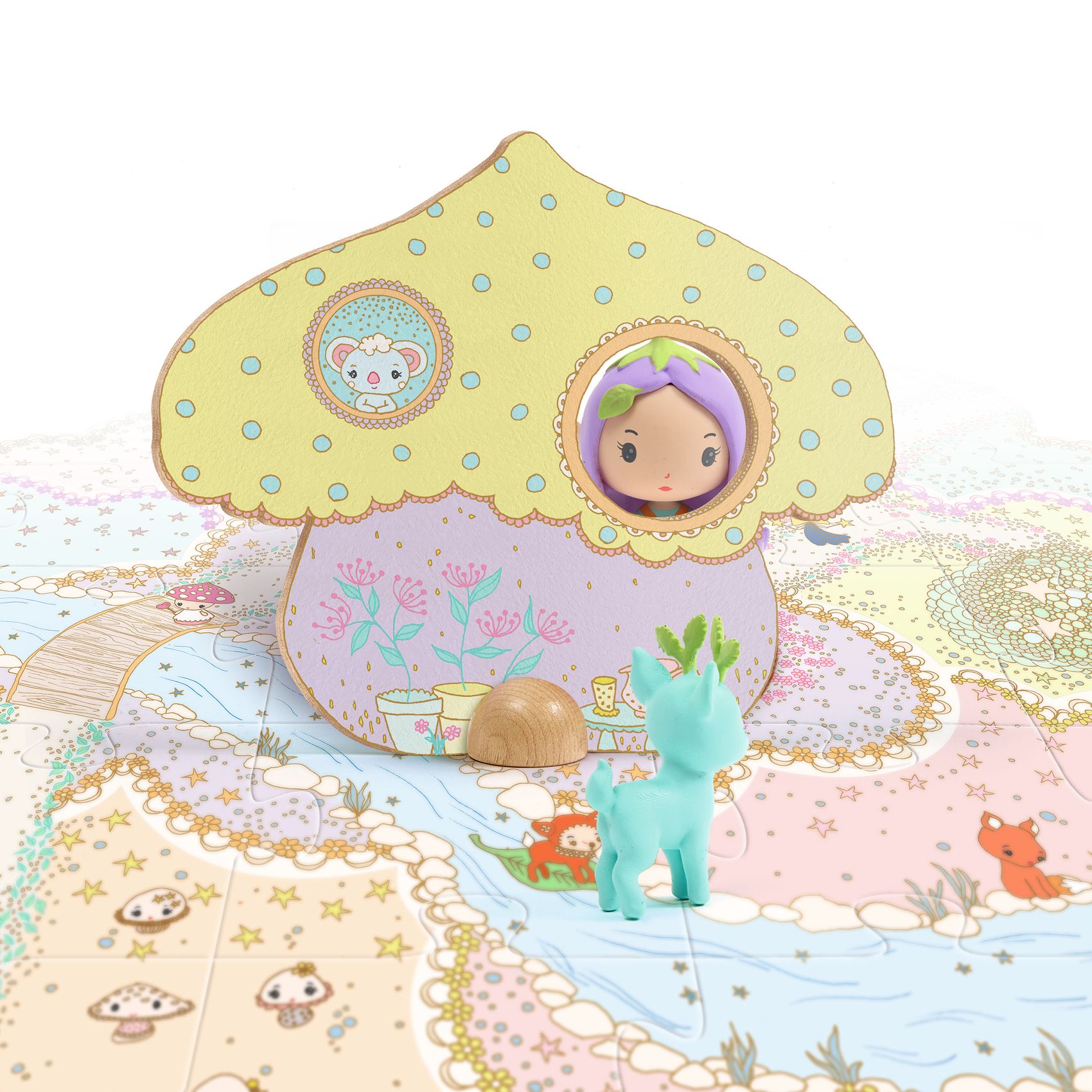 Djeco Puzzl'Up Mini mondo Lily & Polo puzzle 24 pezzi