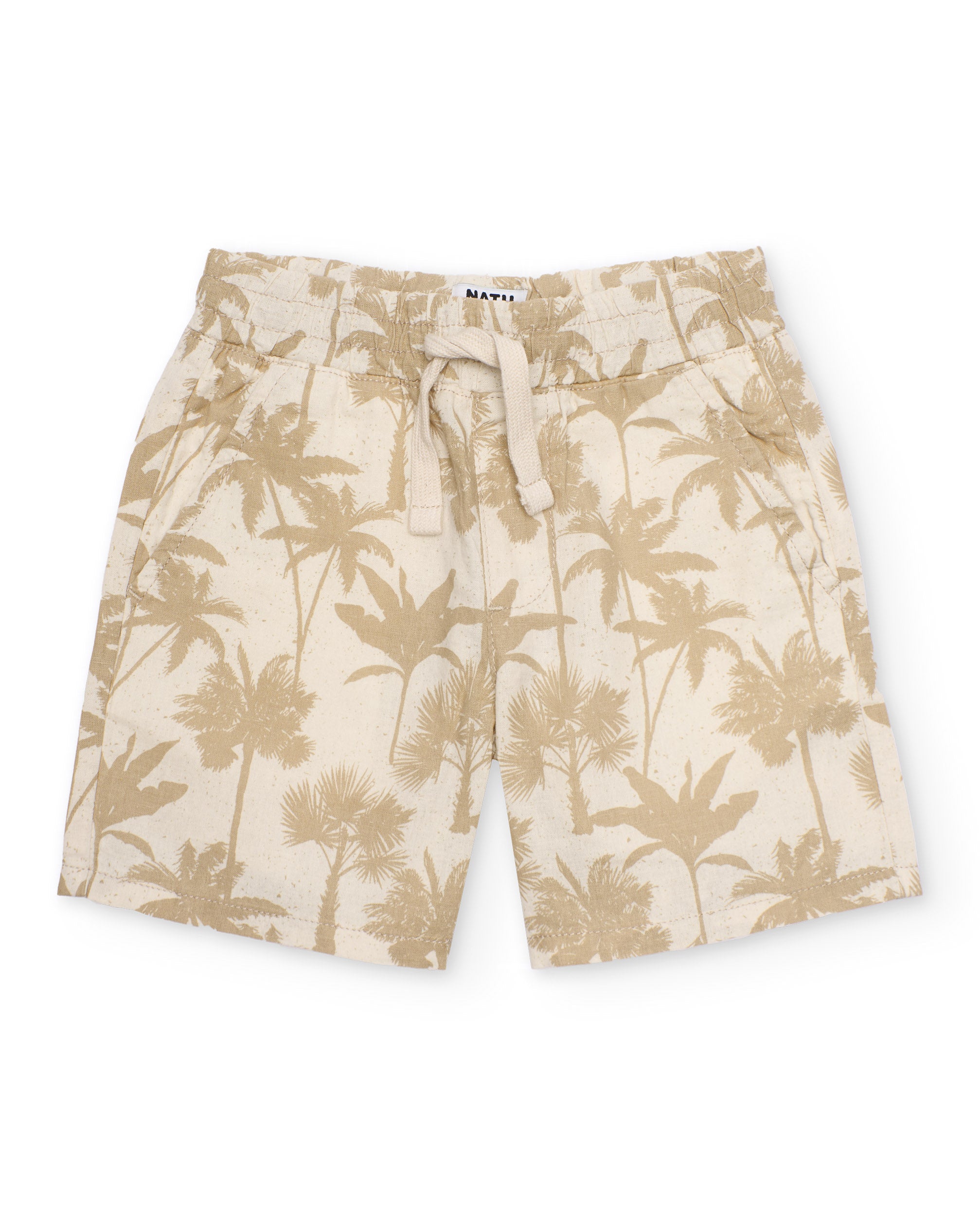 Tuc tuc bermuda bambino beige stampa palme