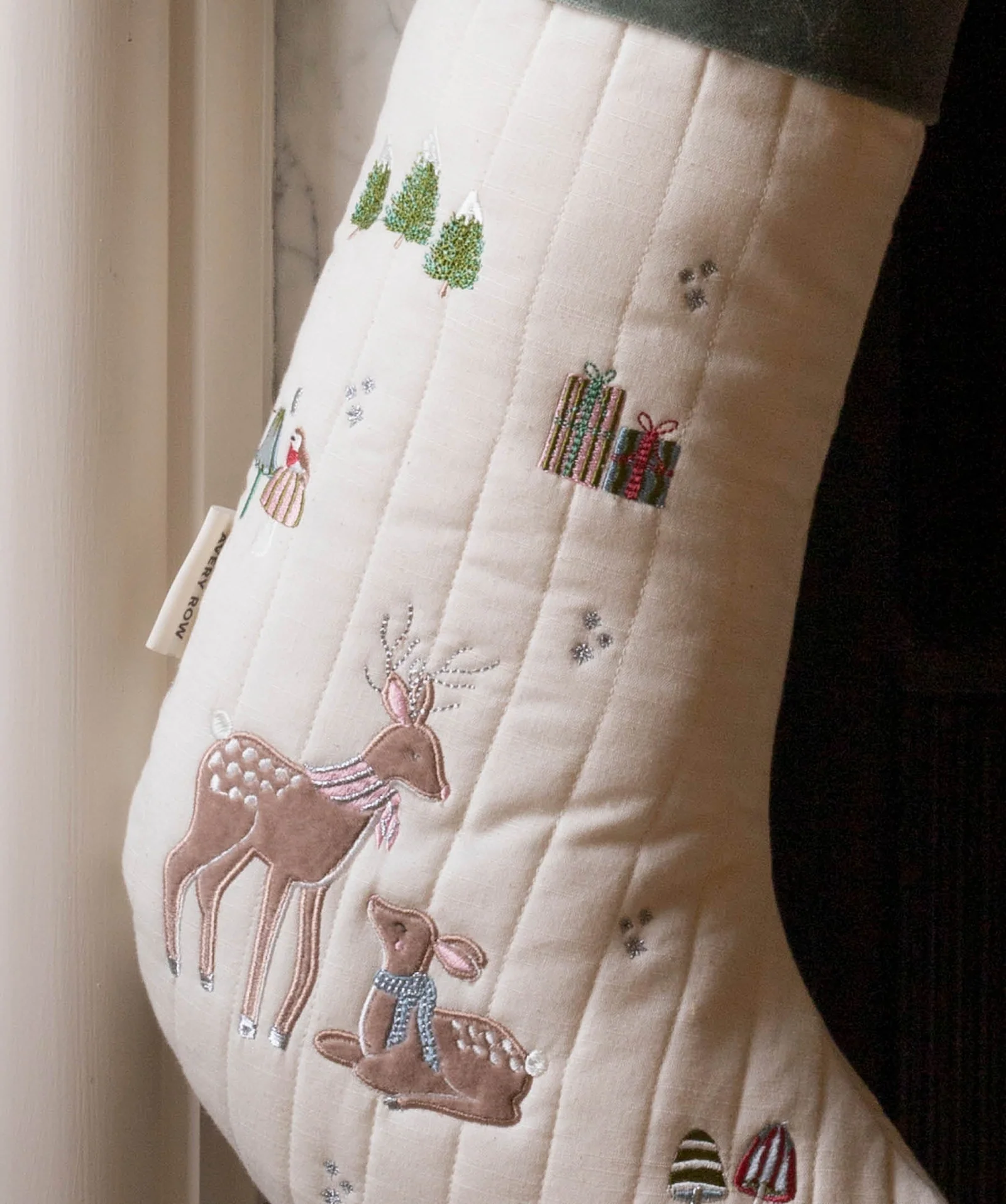 Avery Row Reindeer calza Befana cotone biologico 53 cm