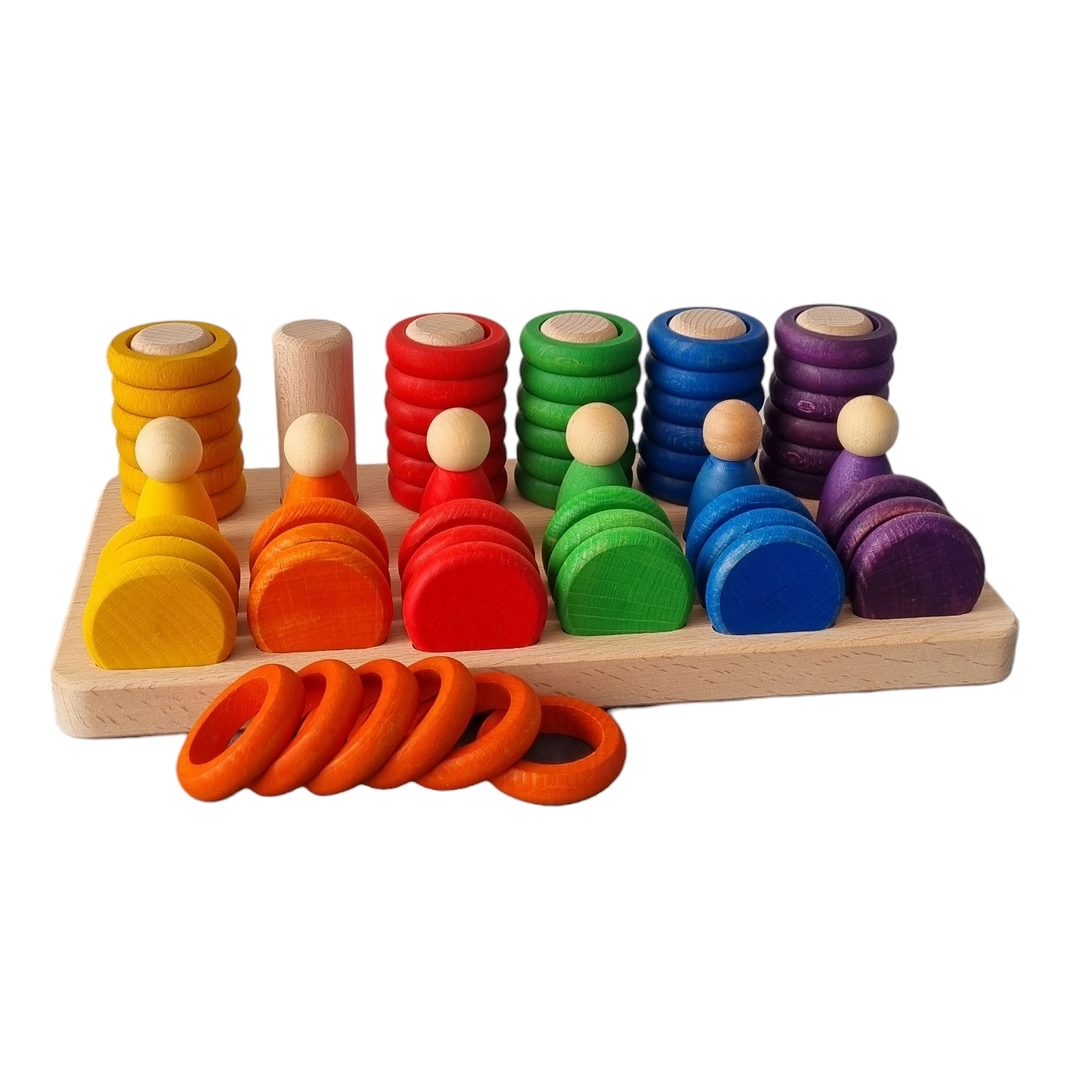 Kiddi Nins supporto legno monete anelli