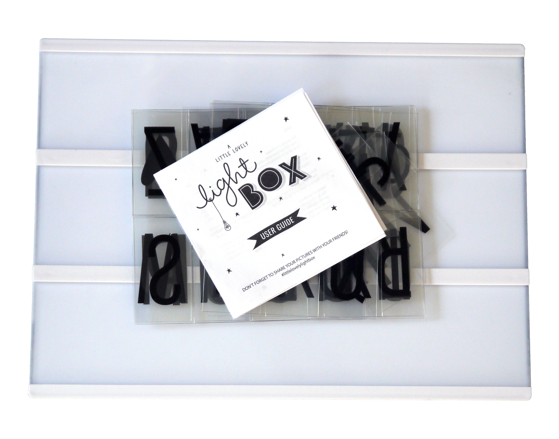 Little Lovely Company Lightbox Mini A5 lampada nera