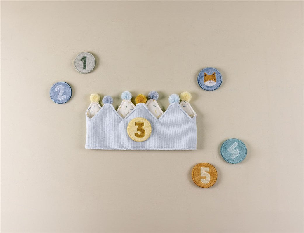 Little Dutch corona compleanno bambino blu numeri 1-5