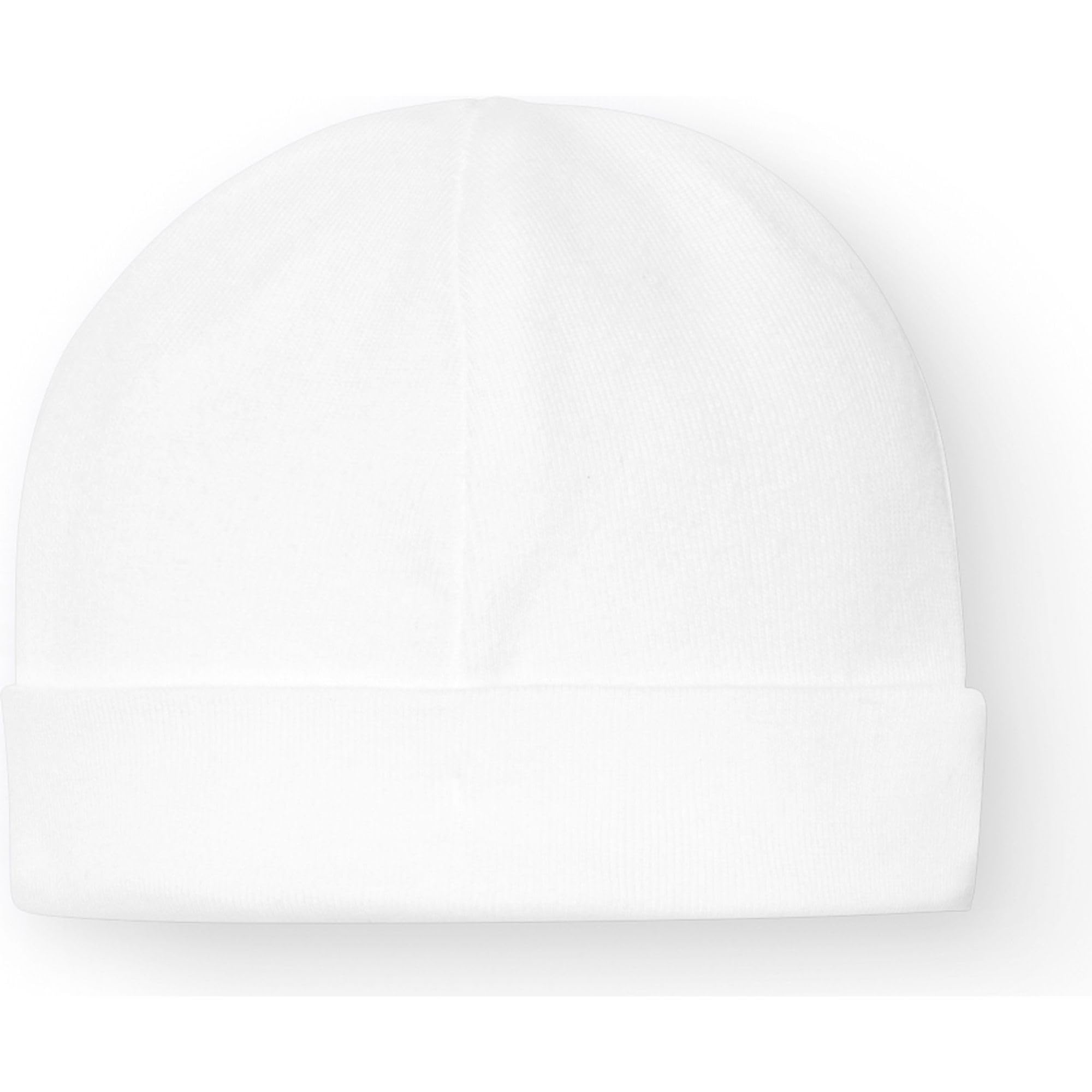 Babidu cappellino neonato cotone bianco ipoallergenico