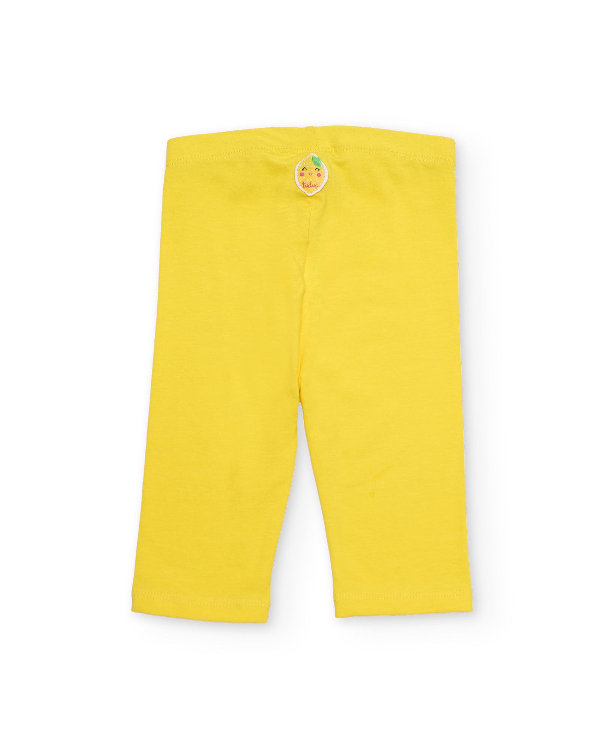Tuc Tuc leggings bambina gialli vita elastica cotone