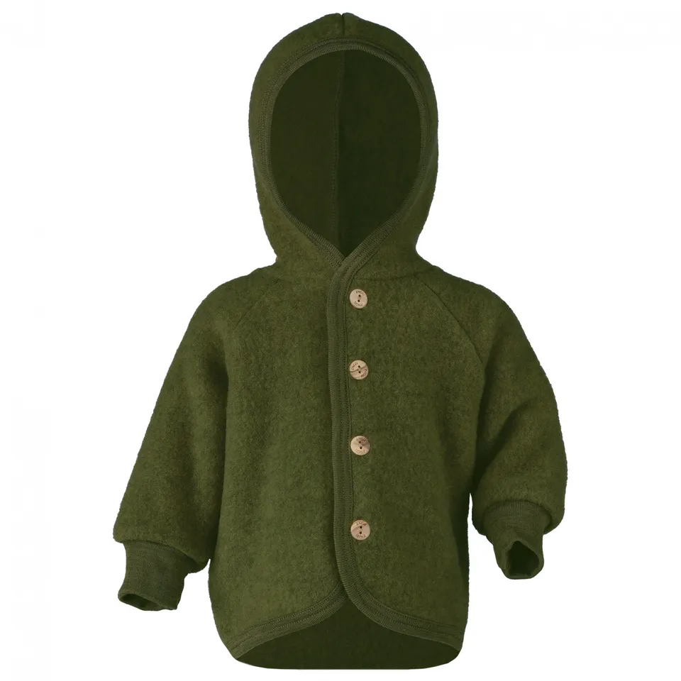 Engel Nature Schilf giacca pile lana 100% lana merino