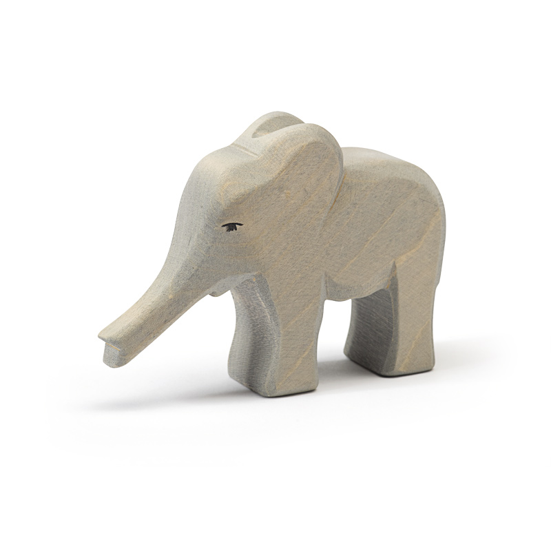 Ostheimer Elefante piccolo proboscide giù figura legno 8,5 cm