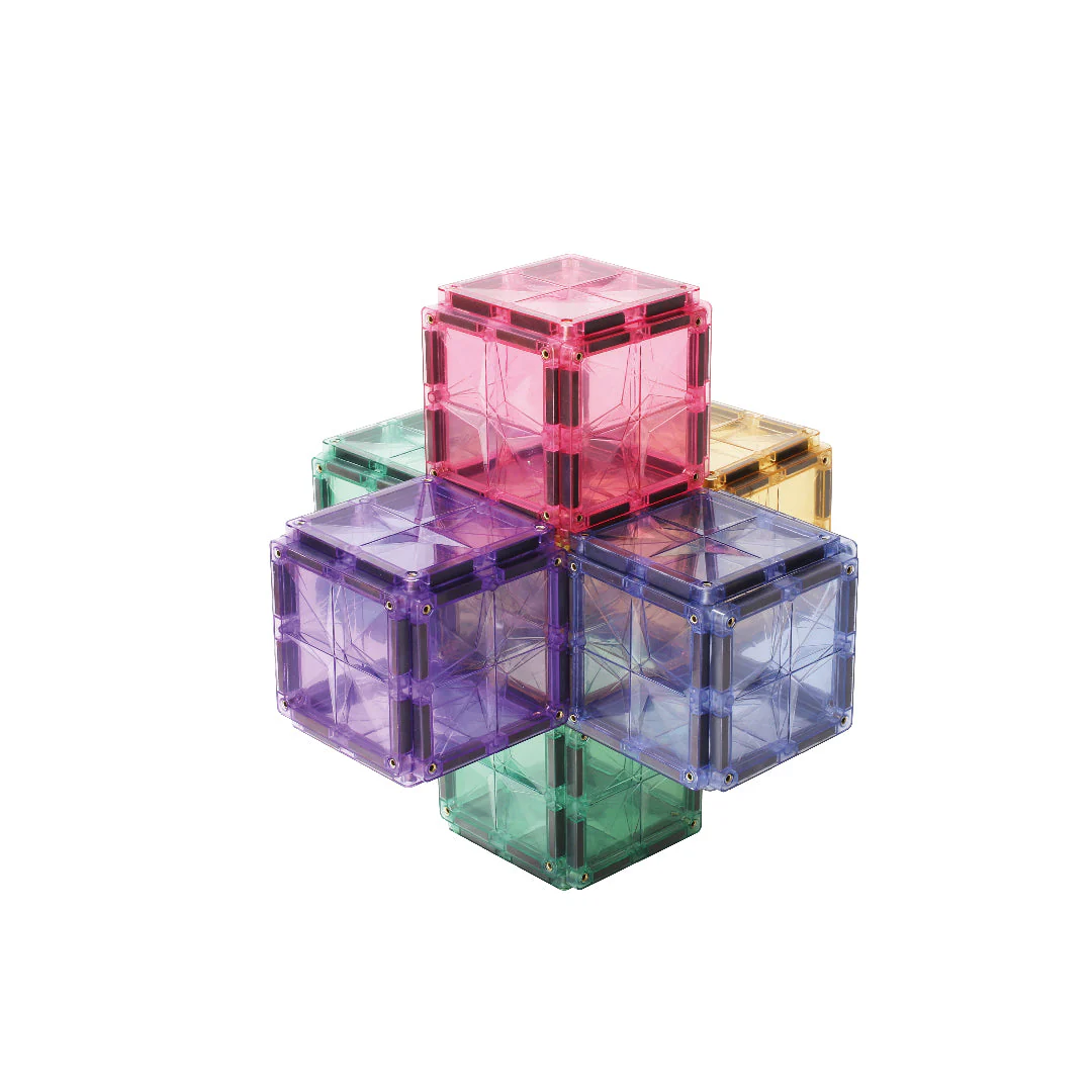 Cleverclixx Pastel costruzioni magnetiche 36 pezzi pastello