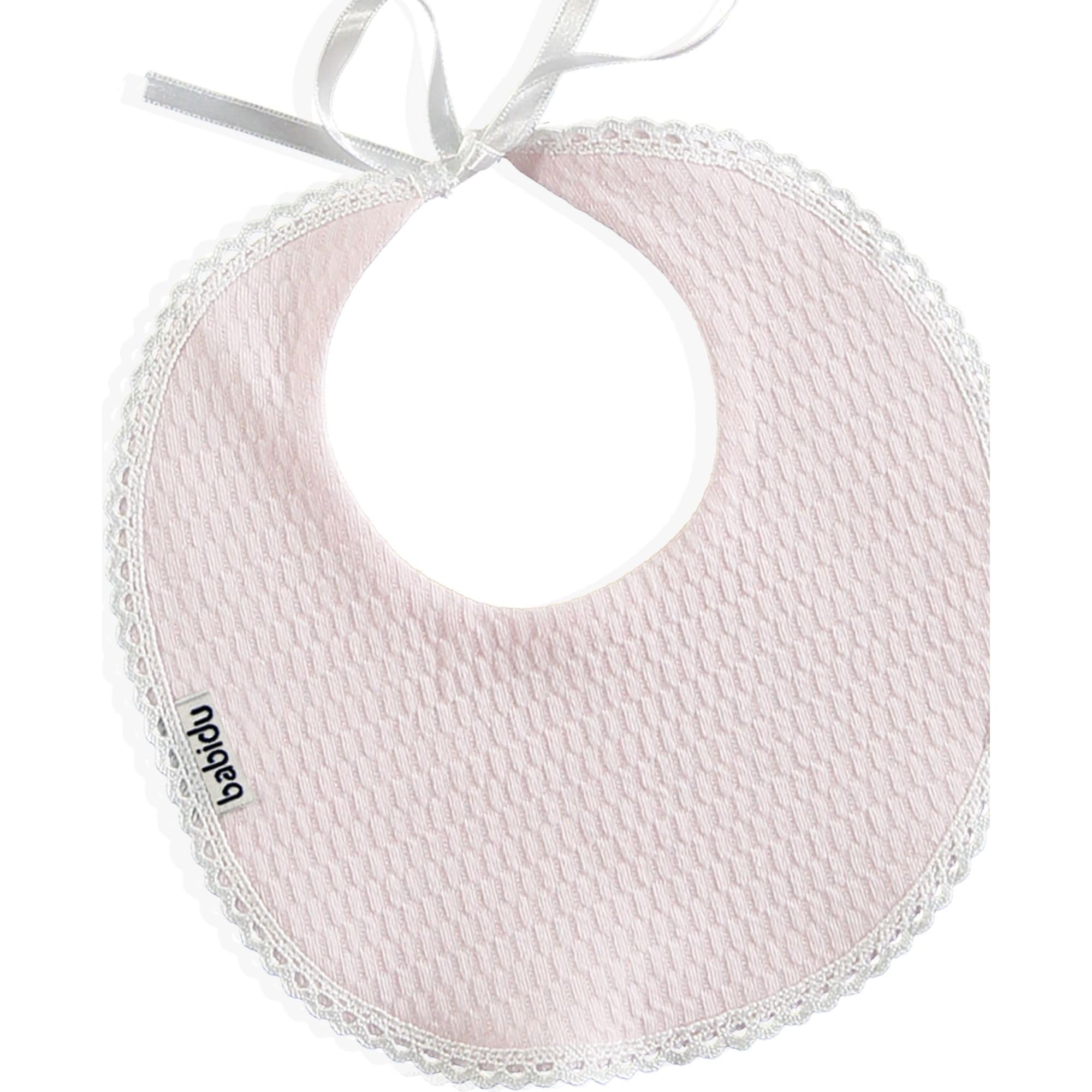 Babidu Bavaglino Rotondo Cotone Bianco Impermeabile