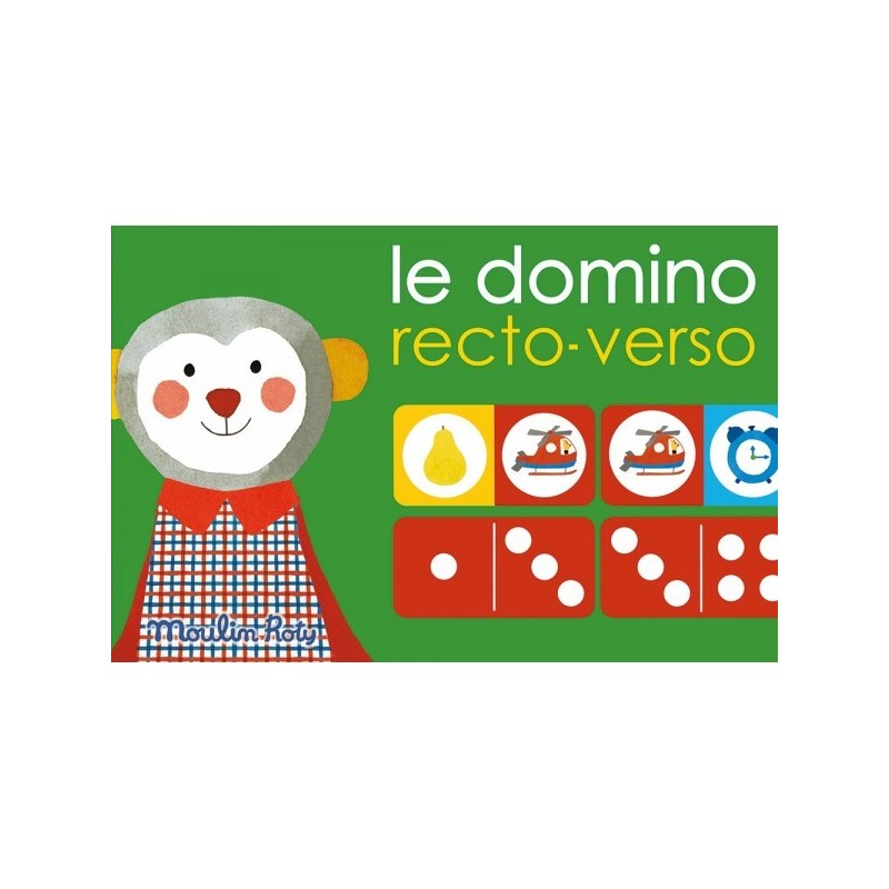 Moulin Roty Popipop domino reversibile in cartone 3 anni