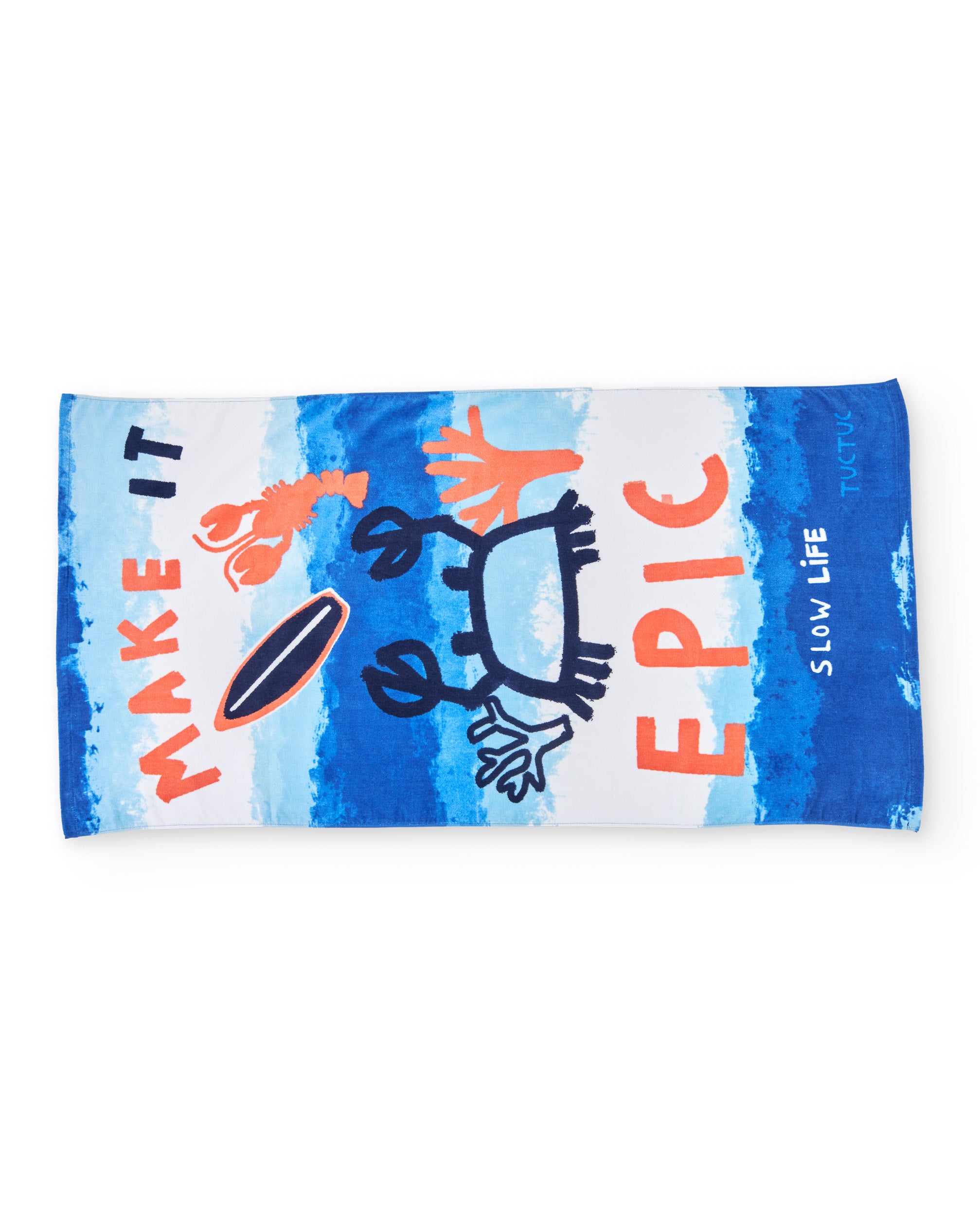 Tuc tuc telo mare bambino granchi blu asciugamano