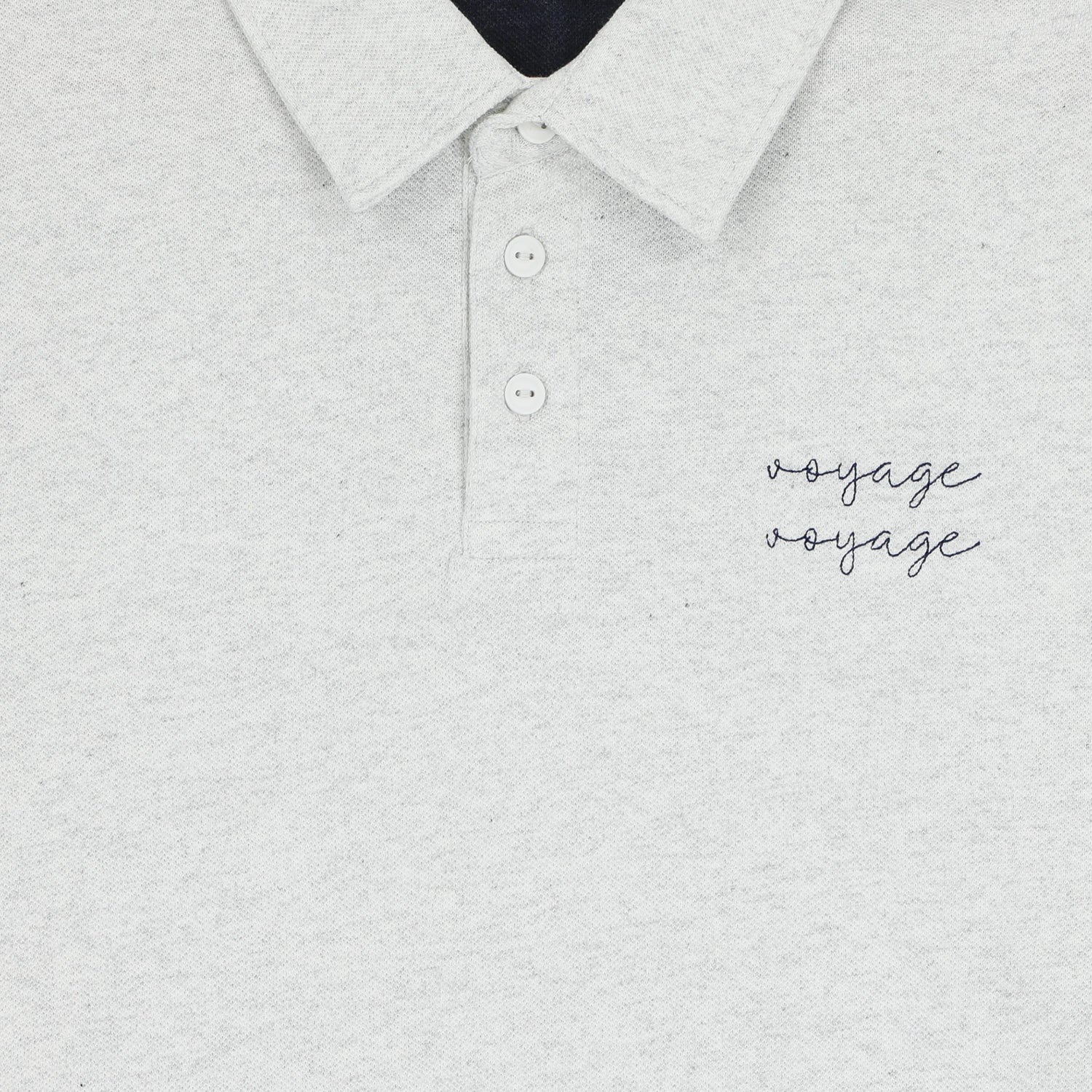 Ella and Rapha Voyage Voyage polo grigio chiaro cotone