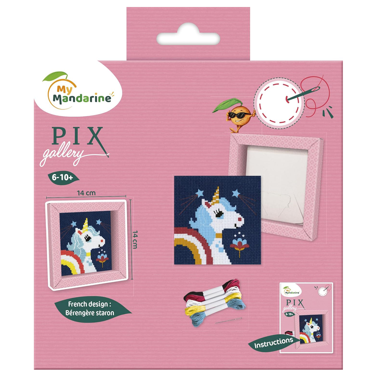 Avenue Mandarine Pix Gallery kit ricamo punto croce unicorno