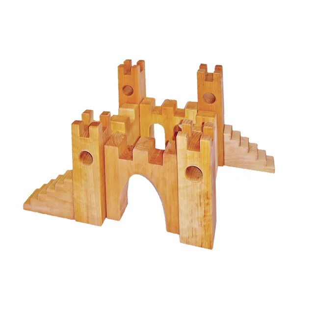 Bauspiel Castello dei Cavalieri costruzioni legno 10 pezzi