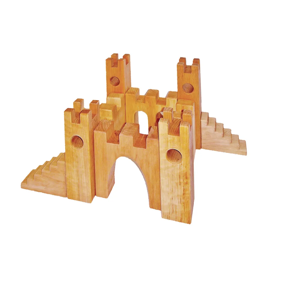 Bauspiel Castello dei Cavalieri costruzioni legno 10 pezzi