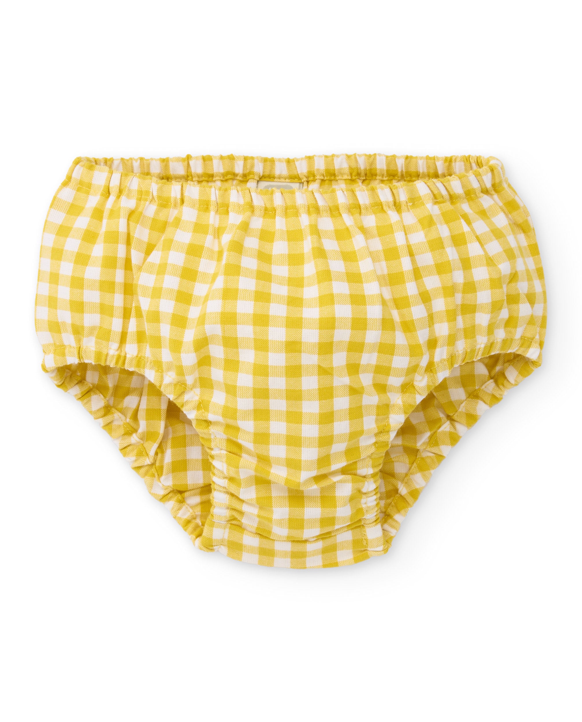 Tuc Tuc vestito neonata giallo quadretti due pezzi